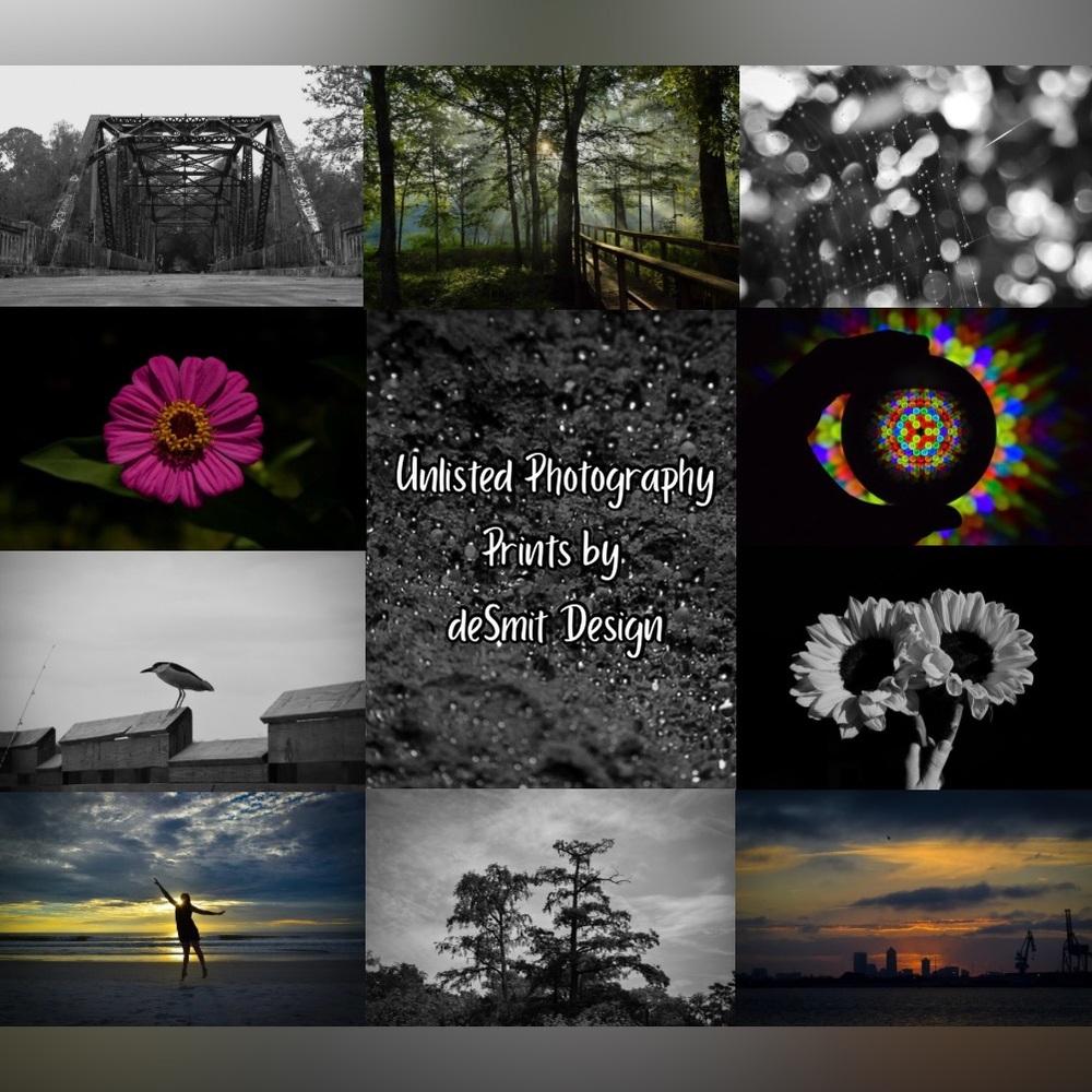 Unlisted Photography 🖤 Framed Original Prints by deSmit Design